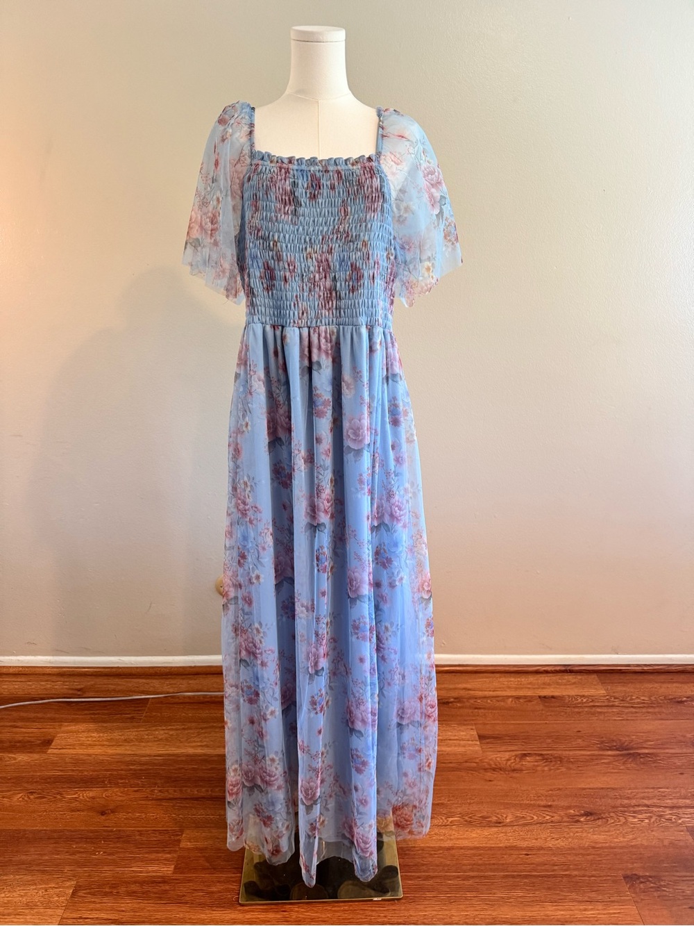 Baltic Born Cassandra Blue Floral Maxi Dress